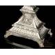 Antique Solid-Silver Monstrance. Paris, France, 1818-38