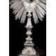 Antique Solid-Silver Monstrance. Paris, France, 1818-38