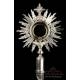 Very Antique Spanish Solid-Silver Monstrance. Spain, 18th Century