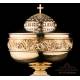 Beautiful Vintage Solid-Silver Ciborium. Spain, 1970s-80s