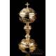 Antique French Gilded Silver Ciborium. France, Late 19th Century