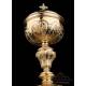 Antique French Gilded Silver Ciborium. France, Late 19th Century