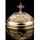 Antique French Gilded Silver Ciborium. France, Late 19th Century