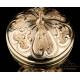 Antique French Gilded Silver Ciborium. France, Late 19th Century