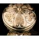 Antique French Gilded Silver Ciborium. France, Late 19th Century