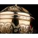 Antique French Gilded Silver Ciborium. France, Late 19th Century