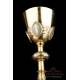 Antique Neo-Gothic Chalice with Medals. Solid Silver. France, 19th Century