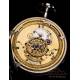 Antiguo Reloj de Bolsillo de Plata con Sonería de Cuartos. Francia, 1820