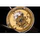 Antique Silver Quarter-Repeater Pocket Watch. France, 1820