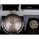 Antique Tarts Triple-Case Verge Fusee Silver Pocket Watch. Calendar. London, Circa 1779