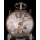 Antique Tarts Triple-Case Verge Fusee Silver Pocket Watch. Calendar. London, Circa 1779
