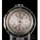 Antique Tarts Triple-Case Verge Fusee Silver Pocket Watch. Calendar. London, Circa 1779