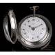 Antique Silver Ottoman Triple-Case Verge Fusee Pocket Watch. G. Prior, London, 1782