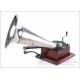 Antique Berliner Gramophone-Phonograph Model 3. With 5 Berliner Records. France, 1895