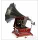 Antique Spanish His Masters Voice Gramophone-Phonograph. Mod. 9. Spain, 1915