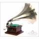 Antique Victor IV Gramophone with Nickel-Plated Horn. USA, Circa 1915