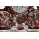 Exceptional Bailly-Weibel Hand-Carved Mantel Clock. Unique Piece. France, 19th Century