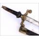 Antique Plug Bayonet with Scabbard made in Toledo, Spain, 1859