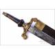 Antique Plug Bayonet with Scabbard made in Toledo, Spain, 1859