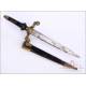 Antique Plug Bayonet with Scabbard made in Toledo, Spain, 1859