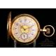 Antiguo Reloj Waltham Modelo 1888. Oro 14K. USA, 1889