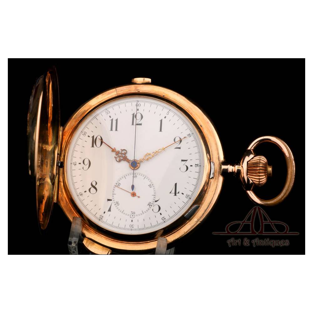 Pocket watch with hourly chime sale