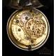 Antique Silver Allen Walker Verge Fusee Pocket Watch. England, Circa 1751