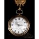 Antique Swiss Jaques Coulin & Amy Bry Verge Fusee Pocket Watch. Circa 1785
