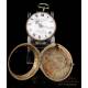 Antique Swiss Jaques Coulin & Amy Bry Verge Fusee Pocket Watch. Circa 1785