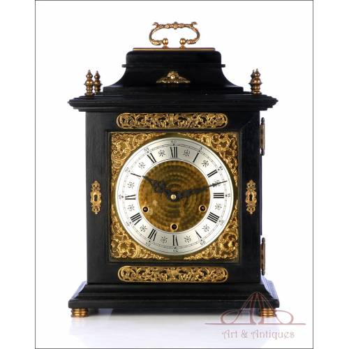 Antique British Mantel Clock with Westminster Quarters. London, 1920s-30s