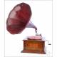 Antique Central European Horn Gramophone, Circa 1915