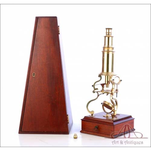 Culpeper Microscope by Burke & Jones. Bristol. Nº 81 / 600