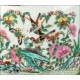 Antigua Pareja de Jarrones de Porcelana China. Familia Rosa. Circa 1900