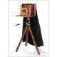 Antique Photographic Equipment with Carl Zeiss Lens. Circa 1900