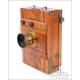 Wooden Bellows Camera and Eryscope Superieur Optics. Circa 1900