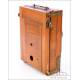 Wooden Bellows Camera and Eryscope Superieur Optics. Circa 1900