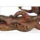 Important Bronze Sculpture by Joan Ripollés. Limited Series 15/16. Lying Sun and Moon.