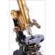 Antique Carl Zeiss Jug-Handle Microscope. Germany, Circa 1905