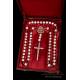 Antique Solid Silver Rosary and Mother-of-Pearl Beads. Circa 1900