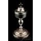 Antique Silver and Metal Ciborium. Paris, France, 1818-1838