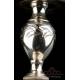 Antique Silver and Metal Ciborium. Paris, France, 1818-1838