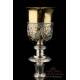 Antique Chalice. Napoleonic Empire Style. Solid Silver. France, 1818-38