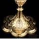 Antique Gilt Silver Chalice. With medallions on the base. France, Circa 1900