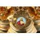 Striking Antique Gilt-Silver Monstrance with Enamels. France, Circa 1890
