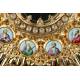 Striking Antique Gilt-Silver Monstrance with Enamels. France, Circa 1890