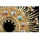 Striking Antique Gilt-Silver Monstrance with Enamels. France, Circa 1890