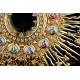 Striking Antique Gilt-Silver Monstrance with Enamels. France, Circa 1890