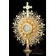 Striking Antique Gilt-Silver Monstrance with Enamels. France, Circa 1890