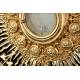 Striking Antique Gilt-Silver Monstrance with Enamels. France, Circa 1890