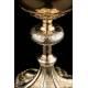 Antique Silver Ciborium 100% Silver. France, 19th Century